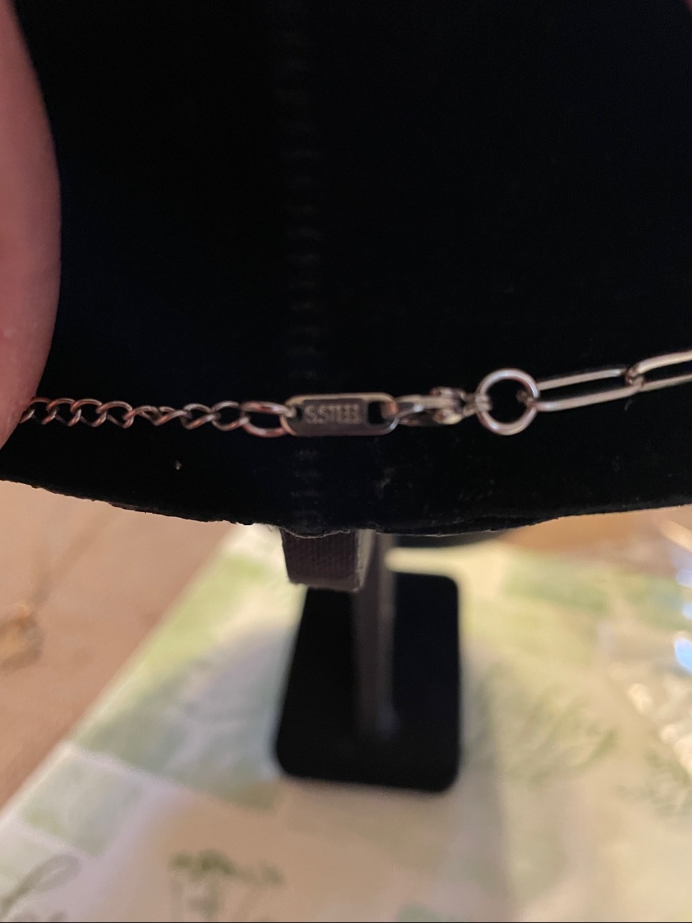 Stainless Steel Paper Clip Necklace New - Picture 5 of 6